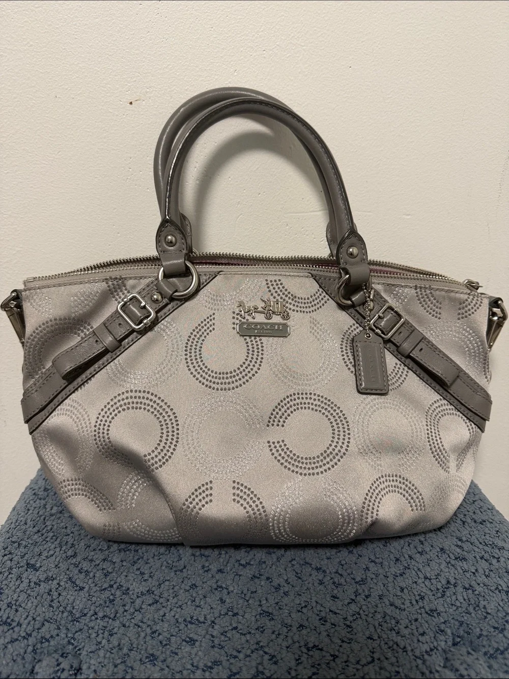 Coach Madison Dotted Op Art Sophia Satchel